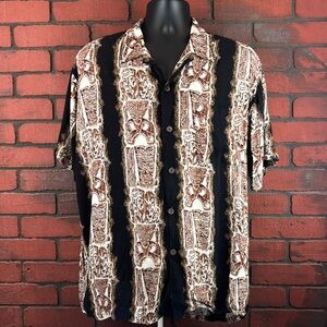 Pineapple Connection Mens Large Tropical Button-Down Shirt – Resort,‎ Casual